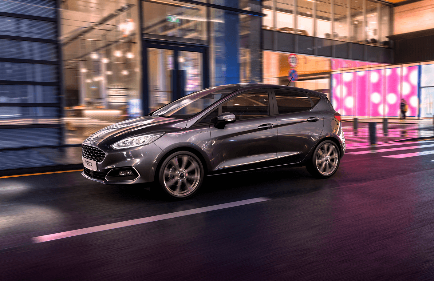 Ford Fiesta automatic hatchback parked