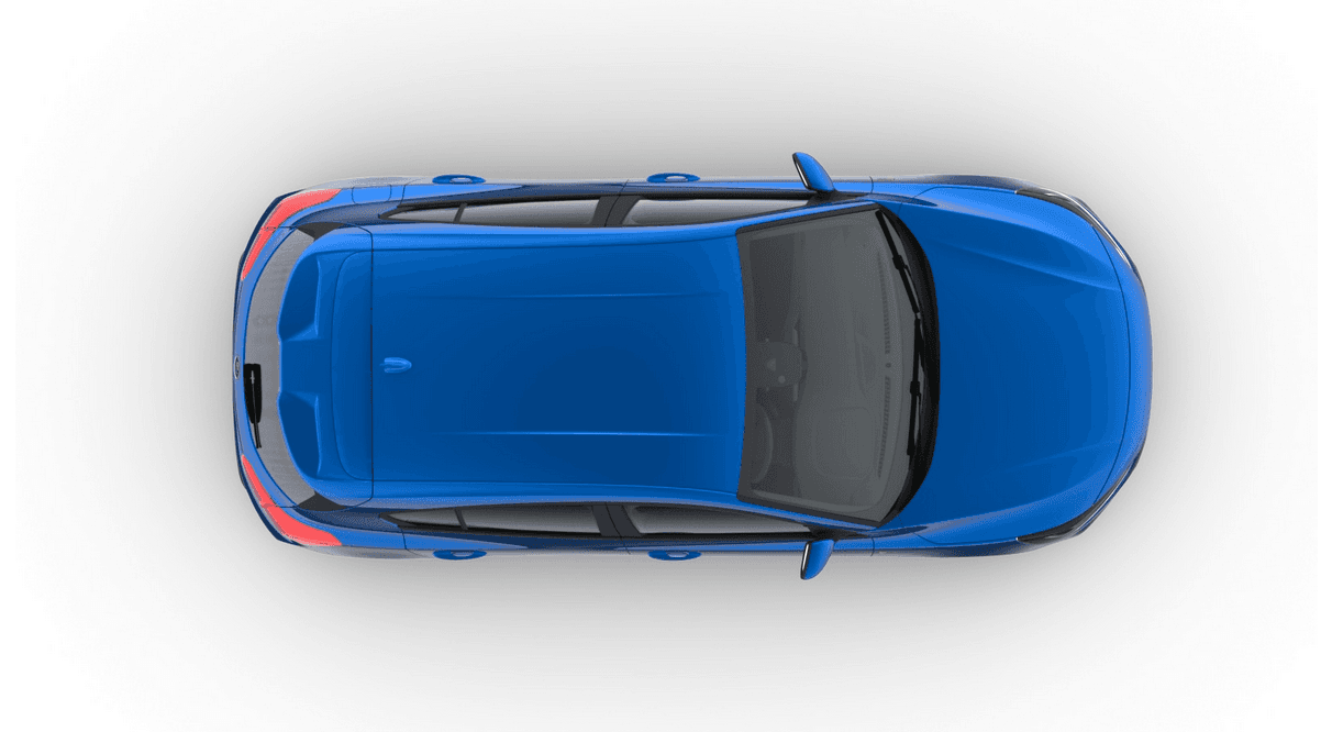 Ford Focus used hatchback on the road