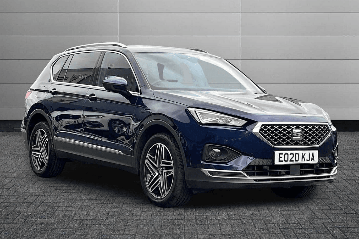 SEAT Tarraco seven-seat SUV front three-quarter view