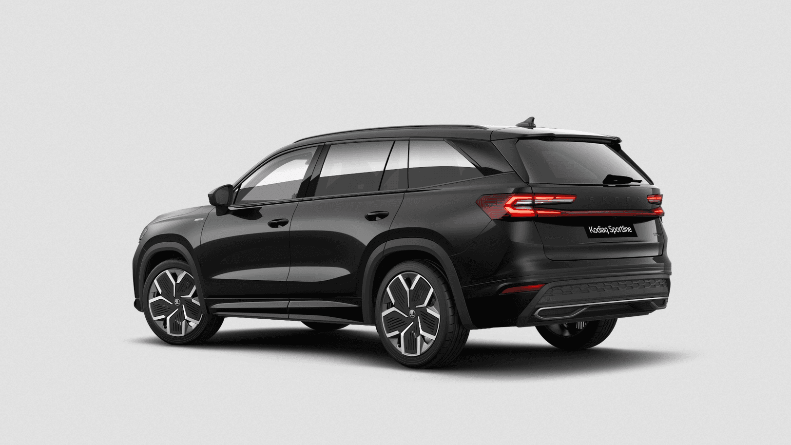 Skoda Kodiaq seven-seat SUV rear three-quarter view